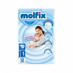 COUCHE BEBE T1 NOUVEAU-NÉ X12 MOLFIX