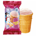 GLACE BUBBLE GUM  CONE 75G SNEGOWIK 04163