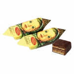 ALONKA GAUFRE NOISETTE CACAHUETE ENROBE GLACAGE CACAO KRASNYJ OKTJABR