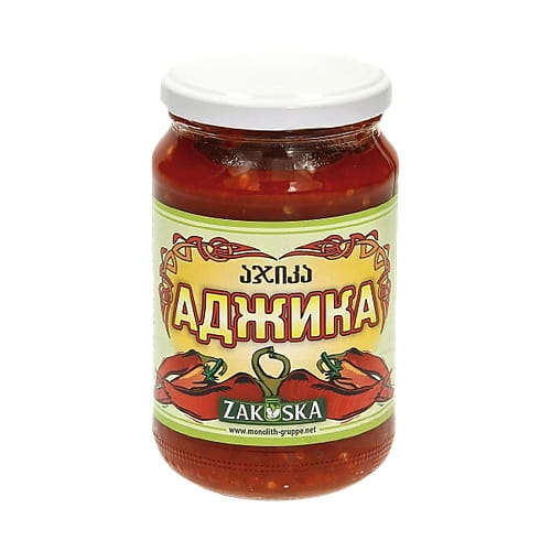 adjika-puree-de-legumes-piment-fort-360g-zakuska-vert-art28 ADJIKA PUREE DE LEGUMES PIMENT FORT 360G ZAKUSKA VERT – Image 1