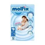 COUCHE BEBE T1 NOUVEAU-NÉ X12 MOLFIX