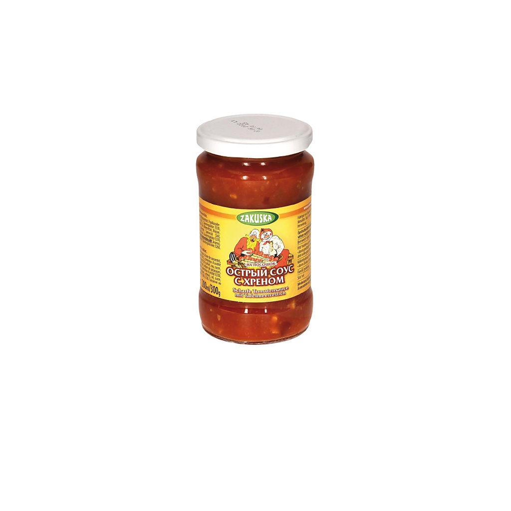 sauce-tomate-piquante-raifort-na-pososchok-300g-zakuska-ar00111 SAUCE TOMATE PIQUANTE RAIFORT NA POSOSCHOK 300G ZAKUSKA – Image 1