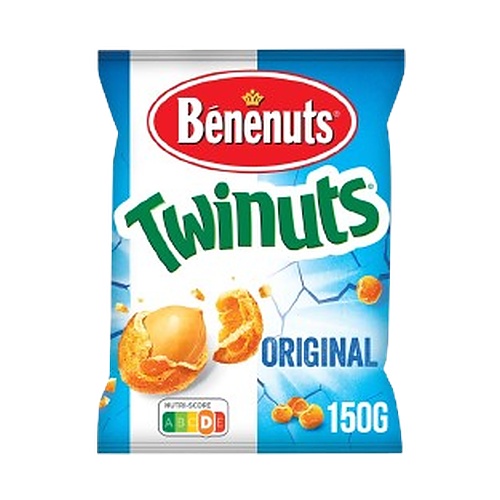twinuts-cacahuete-enrobe-nature-150g-benenuts-twinat Cacahuètes enrobées, paquet de 150g.